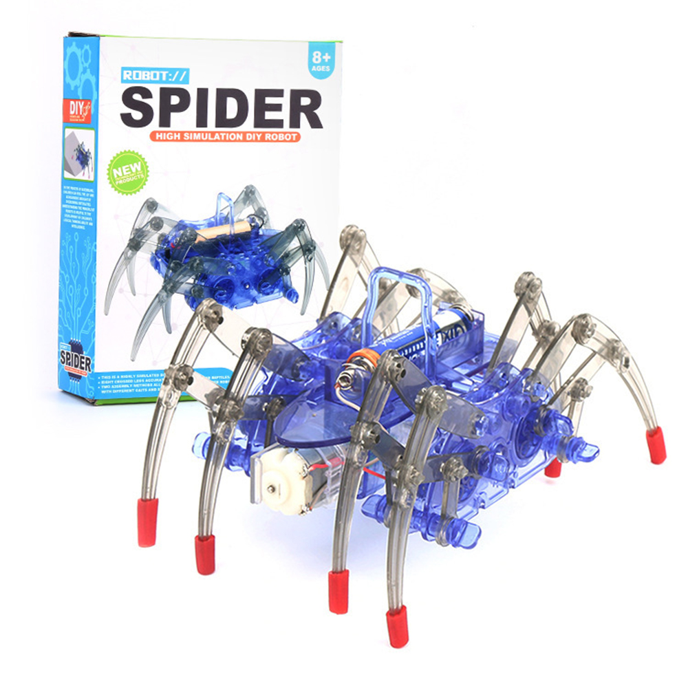 Science Project Kit - طقم روبوت العنكبوت الكهربائي البيونيكي للتركيب