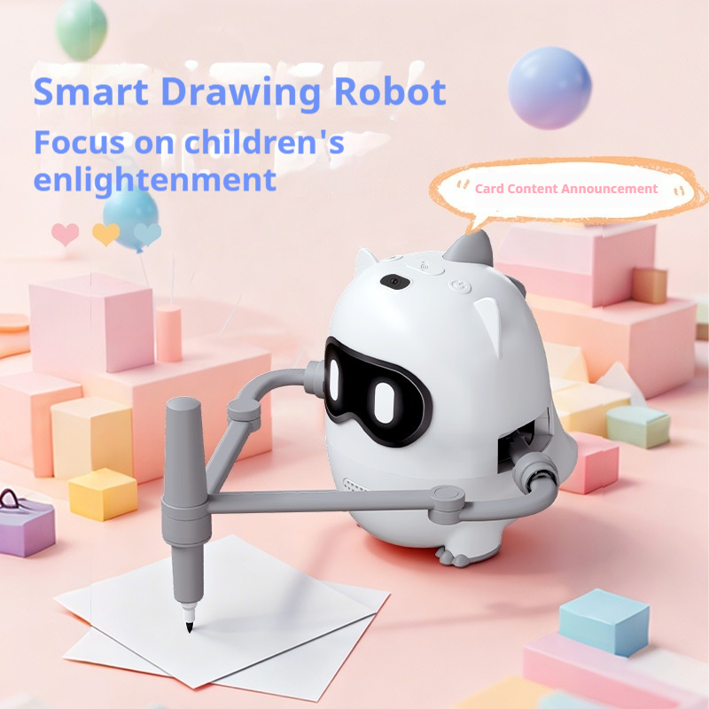 Science Robotics - روبوت ذكي للرسم على شكل ديناصور،
