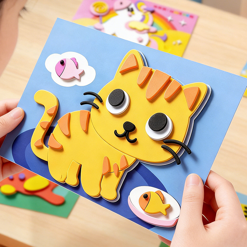 ملصقات ثلاثية الأبعاد للأطفال، - مراجعة Science Toys Diy وسعره