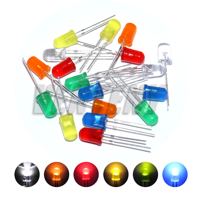5 مللي متر منتشر LED ديود عدة  - مراجعة Hobby Is Science وسعره